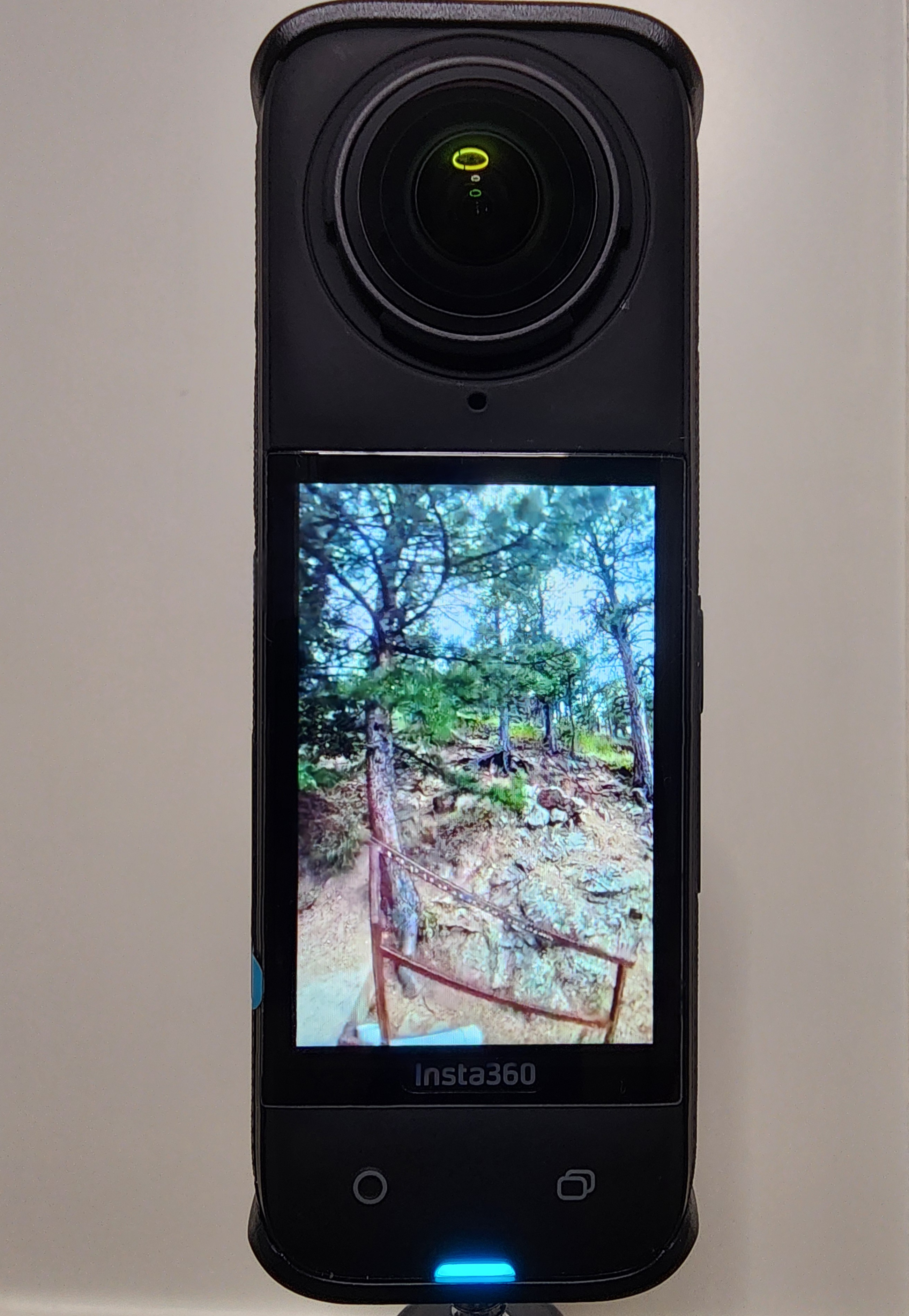 Insta360 X4 camera side angle