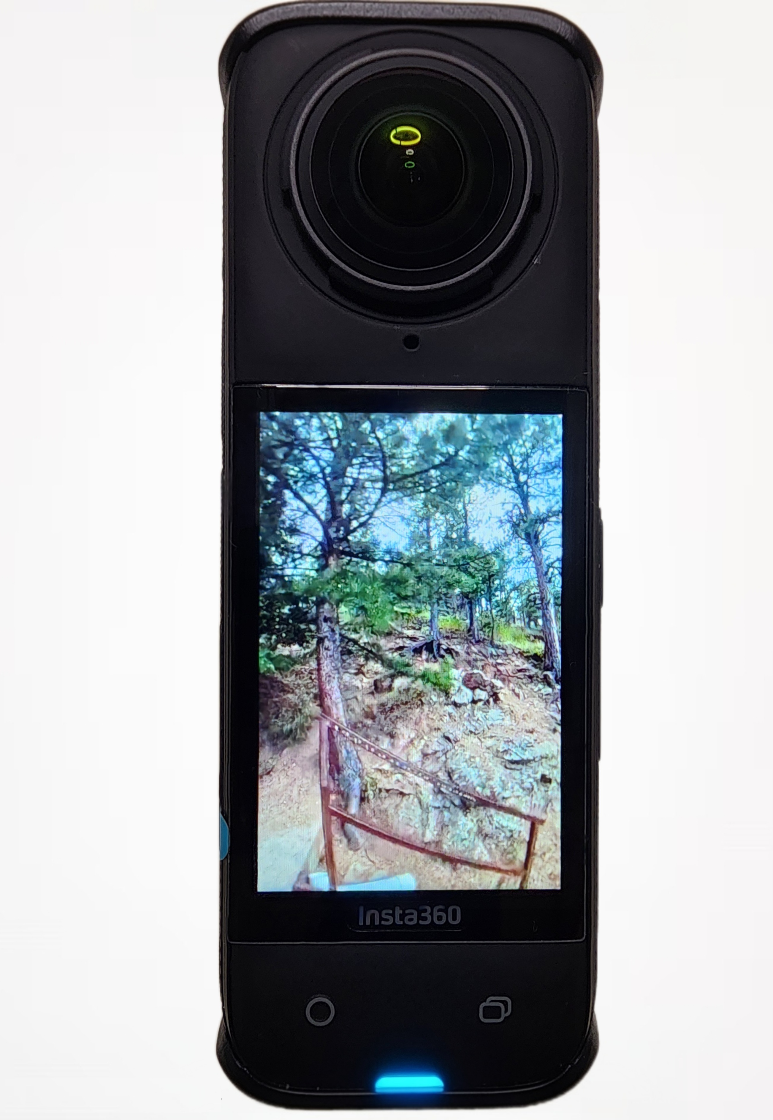 Insta360 X4 camera side angle