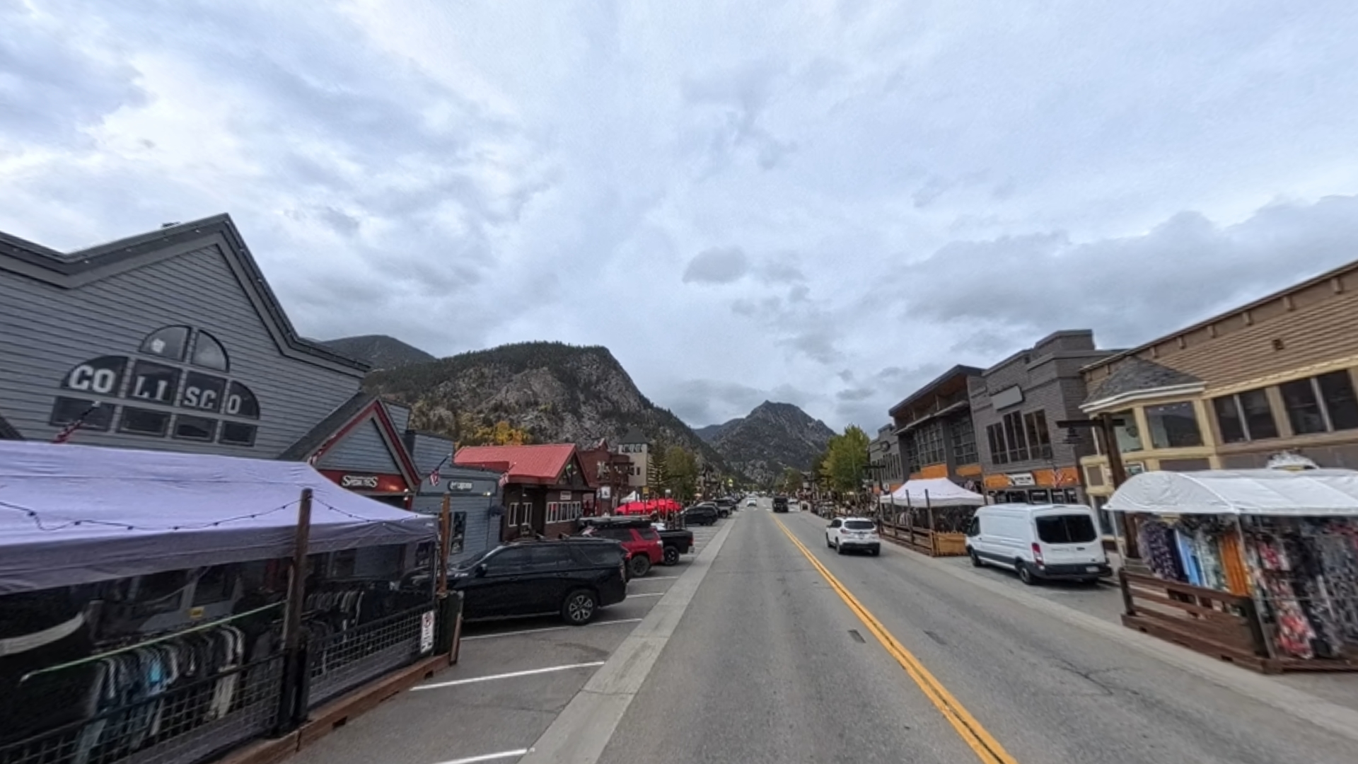 The Mountains from town